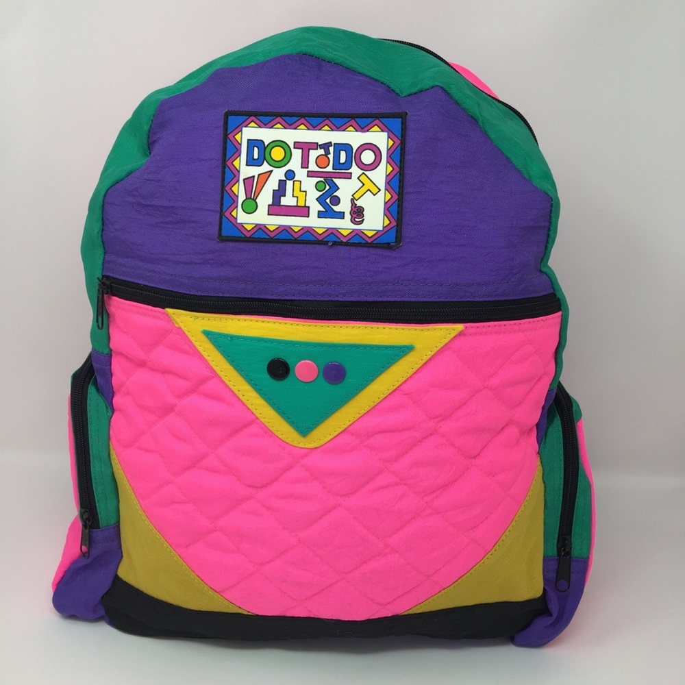 NWT 90s Vintage NEON Backpack 1992